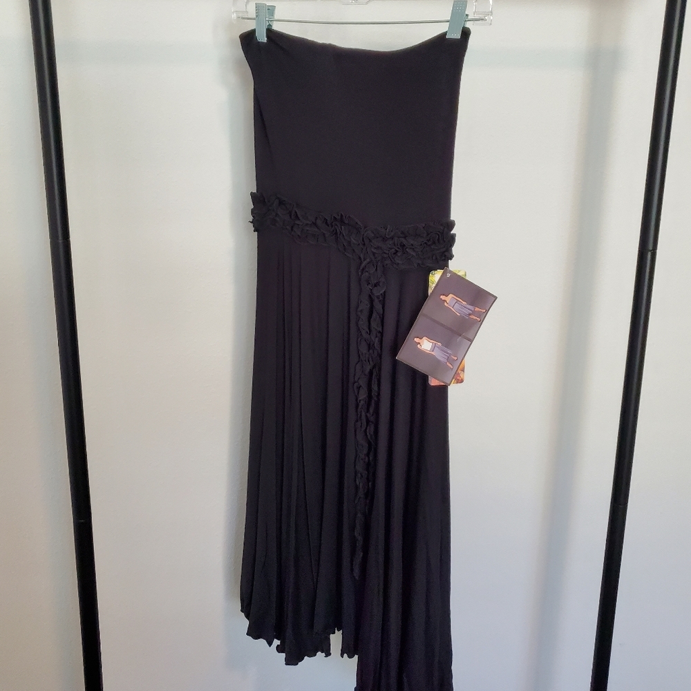 NWT Black multiway dress/skirt, M